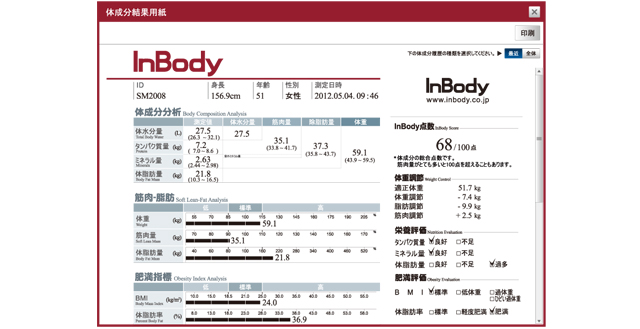 Lookin&rsquo;Body 120画面